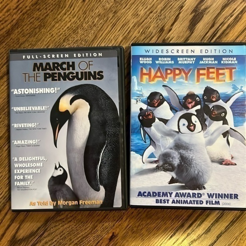 Set of 2 Penguin DVDs